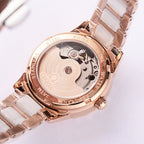 DEVILLE 33MM AUTOMATIC MOP DIAL DIAMOND BEZEL