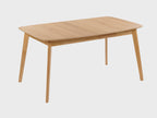 Mid-Century Modern Wooden Dining Table – Walnut Finish
