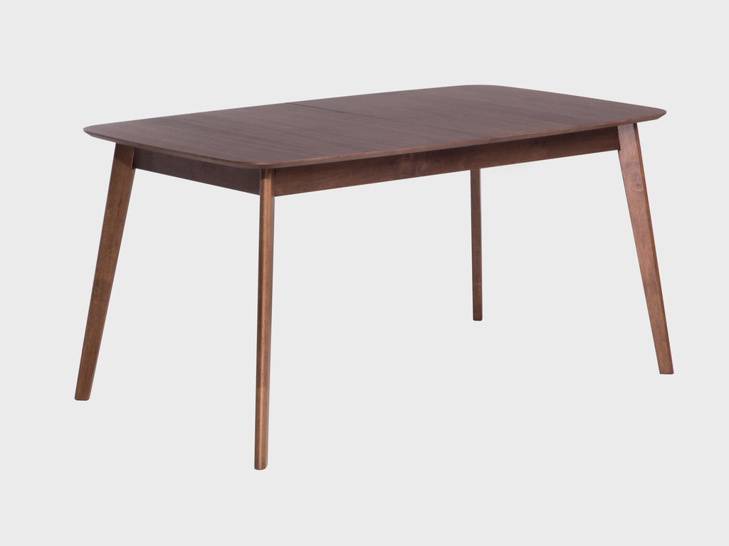 Mid-Century Modern Wooden Dining Table – Walnut Finish