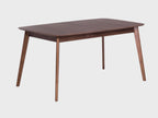 Mid-Century Modern Wooden Dining Table – Walnut Finish