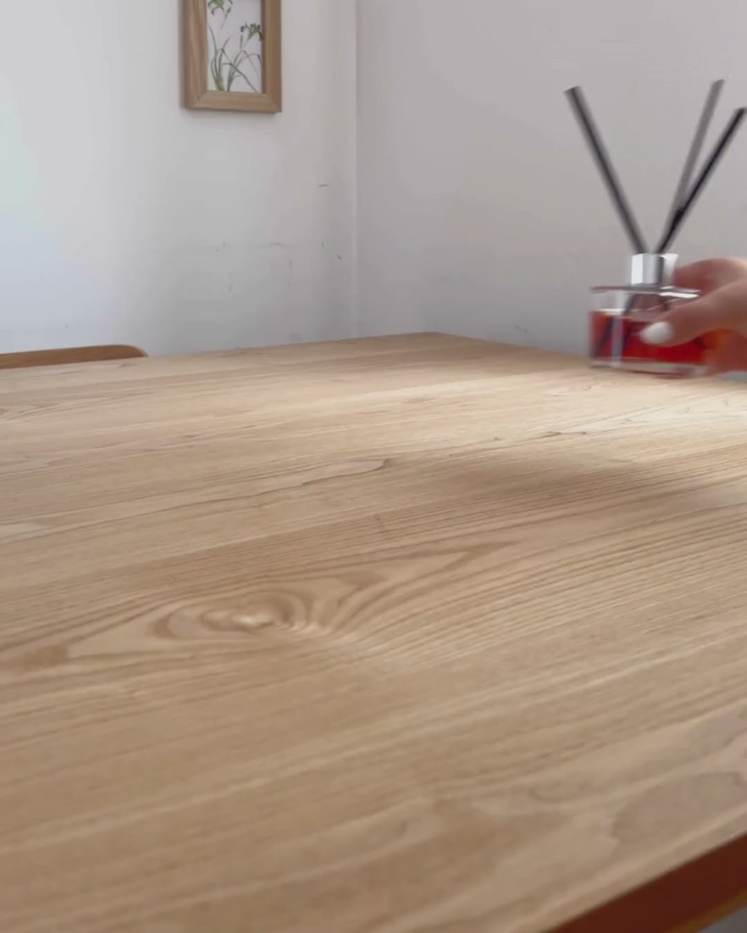 Dining Table CAMDEN Light Ash Wood 180 x 95 cm