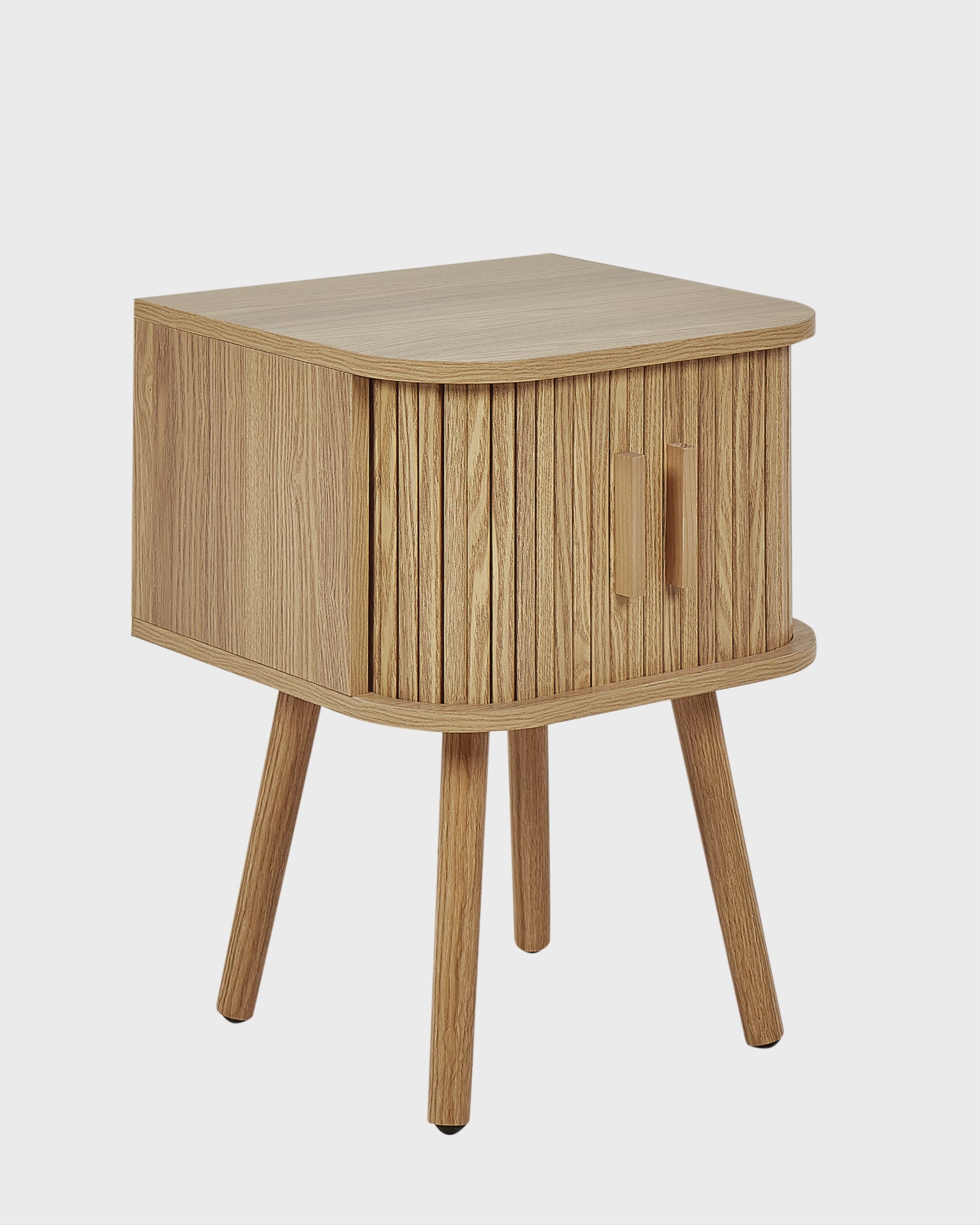 Sliding Door Bedside Table Selah – Brown