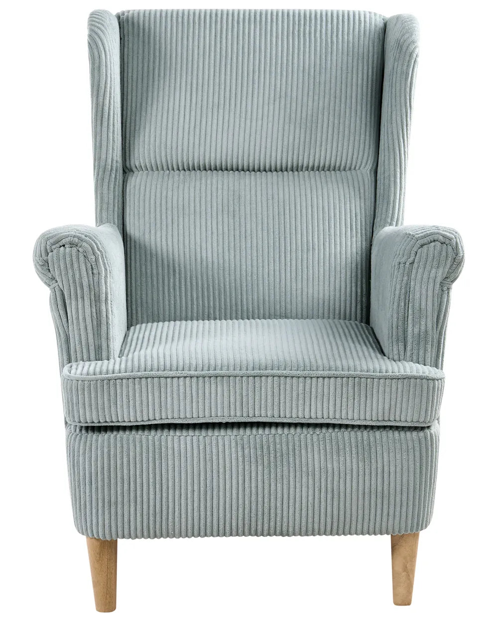 Wingback Chair ABSON Corduroy Light Blue