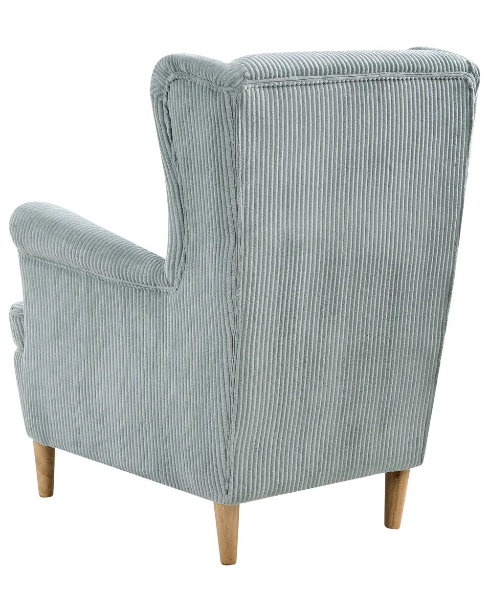 Wingback Chair ABSON Corduroy Light Blue