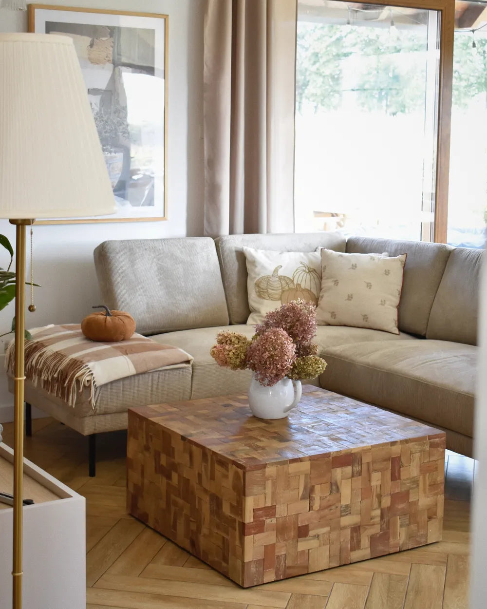 Coffee Table GAMBO – Solid Teak Wood, Brown