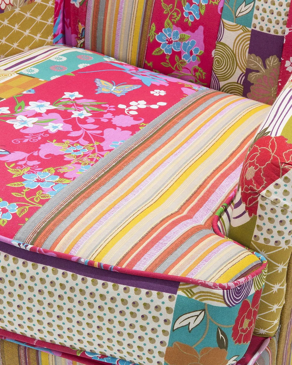 Wingback Chair MOLDE Fabric – Fuchsia Pink