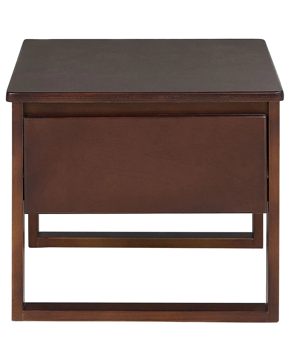 1 Drawer Bedside Table GIULIA, Solid Pine Wood, Dark Brown, 50 x 41 x 43 cm