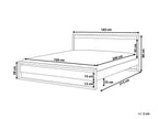 Modern Low Platform Bed Frame – Dark Walnut Minimalist Bed