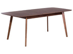 Mid-Century Modern Wooden Dining Table – Walnut Finish
