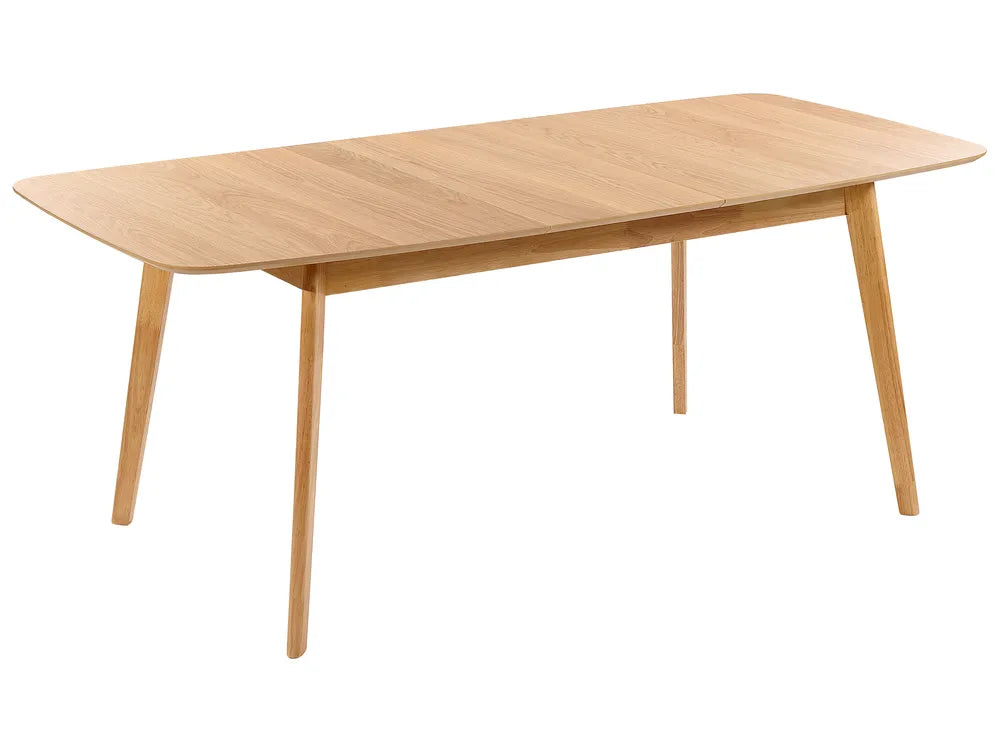 Mid-Century Modern Wooden Dining Table – Walnut Finish