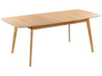 Mid-Century Modern Wooden Dining Table – Walnut Finish