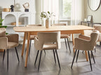 Mid-Century Modern Wooden Dining Table – Walnut Finish