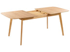Mid-Century Modern Wooden Dining Table – Walnut Finish