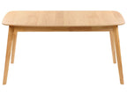 Mid-Century Modern Wooden Dining Table – Walnut Finish