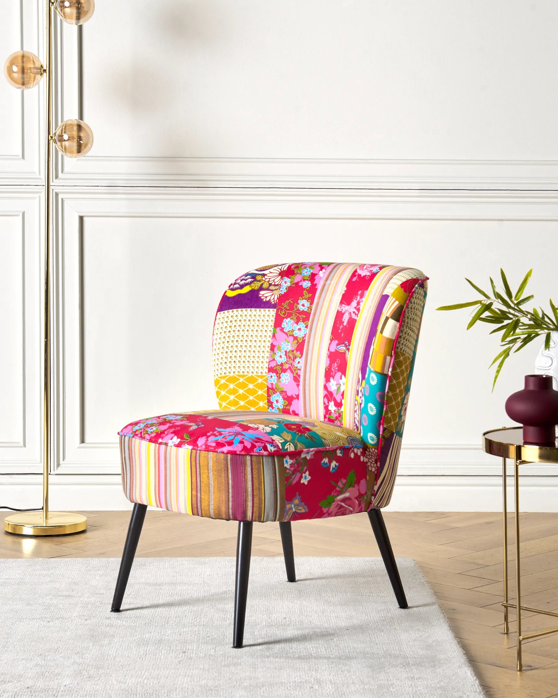 Armchair VOSS Fabric Multicolour
