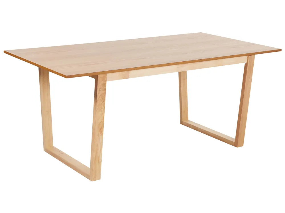 Dining Table CAMDEN Light Ash Wood 180 x 95 cm